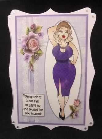 Foxy Mama about being slim quick card by Jayne Jones