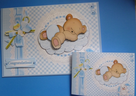 What an angel new baby boy mini kit by Jayne Jones