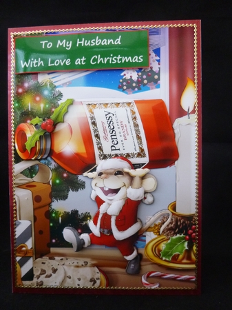 Mr Christmas Brandy Mouse A4 by Jayne Jones