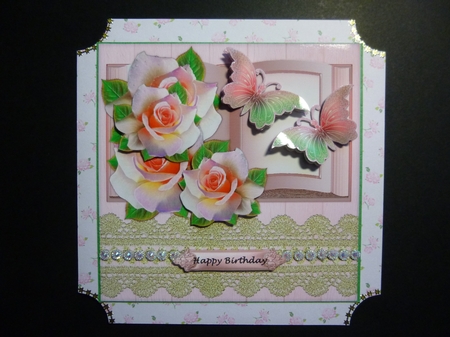 Roses Book & Butterflies by Jayne Jones