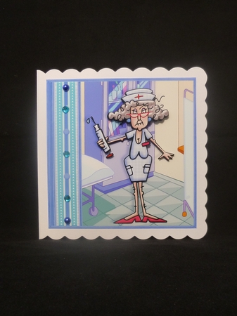 TRUST ME I SAW THIS ON YOU TUBE 7.5 Get Well Decoupage & Insert Mini Kit by Jayne Jones