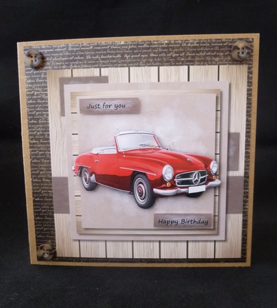 Male Card Mercedes by Jayne Jones