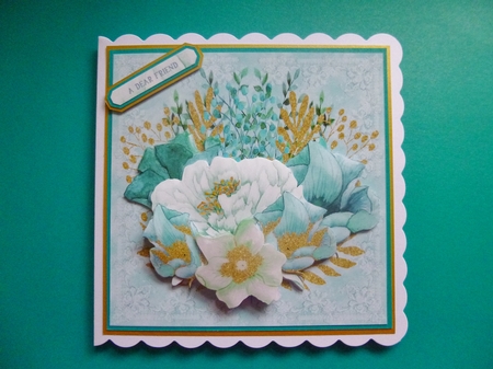 MINT & GOLD FLORAL WISHES by Jayne Jones