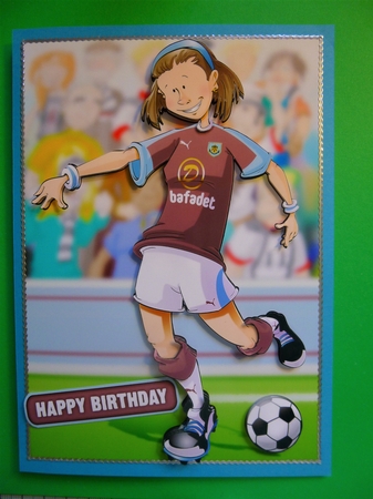 Football Dudess (Blue and Maroon) by Jayne Jones