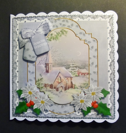 Christmas Day Church Greetings Fancy 8in Step by Step by Jayne Jones