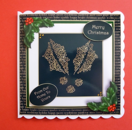 Gold Swirl Christmas Bumper Kit 1 by Jayne Jones