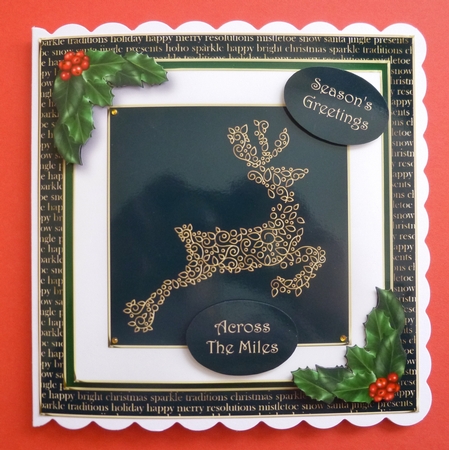 Gold Swirl Christmas Bumper Kit 1 by Jayne Jones