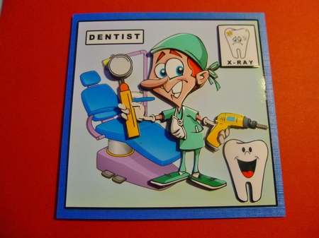 Dentist Hygienist - Decoupage by Jayne Jones