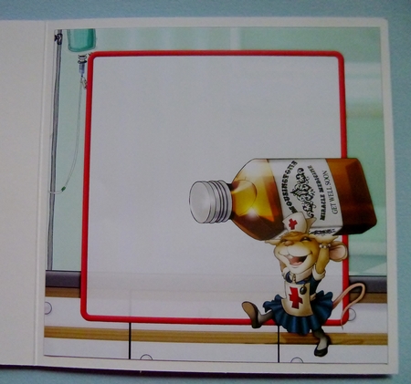Nurse Mouse Get Well Soon 8x8 Insert by Jayne Jones