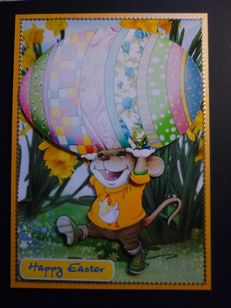 Mr Easter Egg Mouse by Jayne Jones