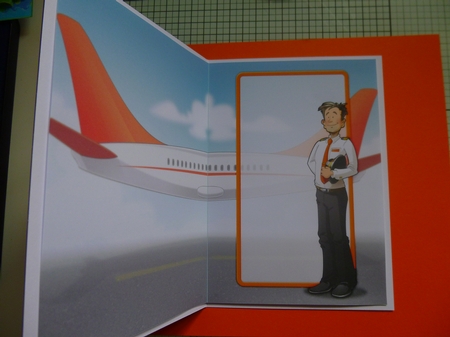 Airline Pilot Dude 2 (Orange) Insert by Jayne Jones
