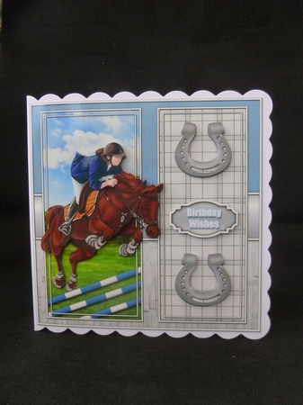 Show Jumping 8x8 Mini Kit by Jayne Jones