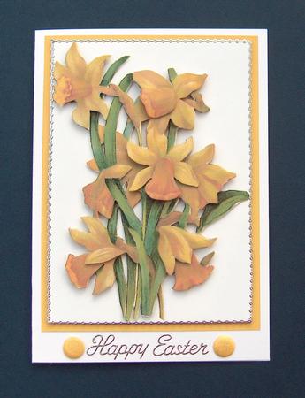 Daffodils Decoupage by Jayne Jones