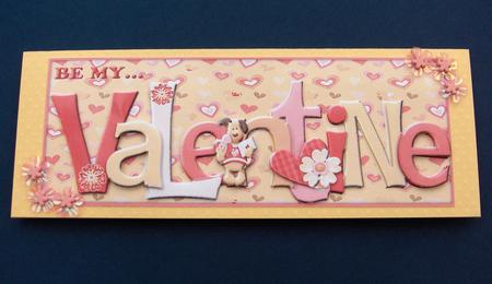 Be My Valentine Large Dl with Decoupage by Jayne Jones