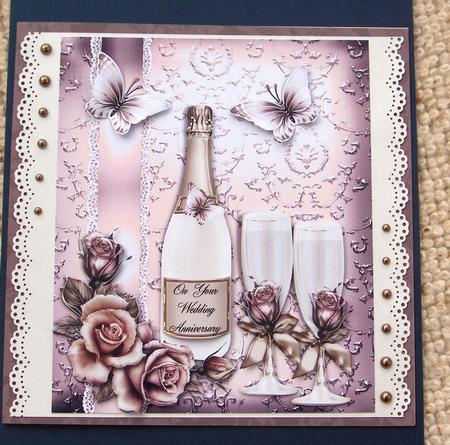 Beautiful Shimmer Wedding or Anniversary Topper by Jayne Jones