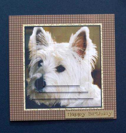 Westie Pyramid Topper by Jayne Jones