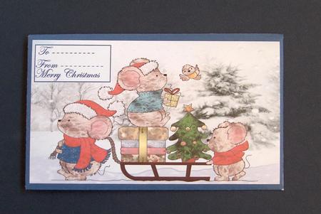 Christmas Eve Mice Money Wallet by Jayne Jones