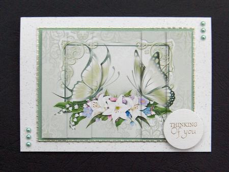 Butterflies and Flowers Side Stacker by Jayne Jones