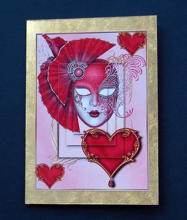 Valentine Masque & Heart Pyramid by Jayne Jones