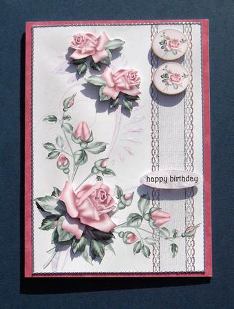 Roses,lace and Swirls by Jayne Jones