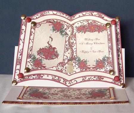 Christmas Poinsettias Easel Book by Jayne Jones