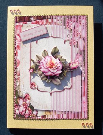 Rose in Blooms Card Front by Jayne Jones