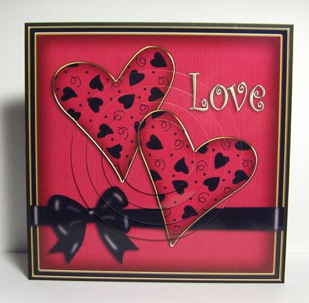 Love Hearts Circle Pyramage Topper by Jayne Jones