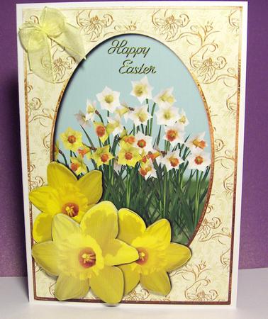 Spring Daffodil Topper + Decoupage by Jayne Jones