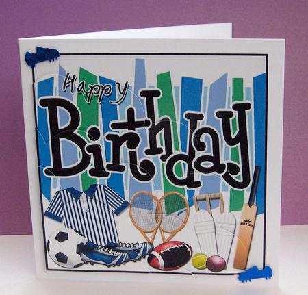 Birthday Sports N Games Shell Edged Corner Side Stacker by Jayne Jones
