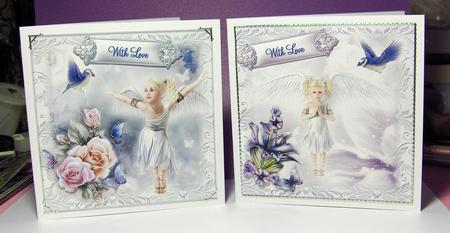 2 x Adorable Little Angel Toppers by Jayne Jones