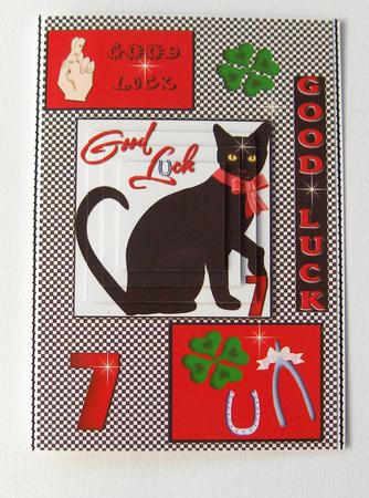 Lucky Black Cat by Jayne Jones