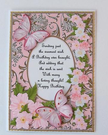 Butterflies with Gems, Dogwoods and Poem 5 by Jayne Jones