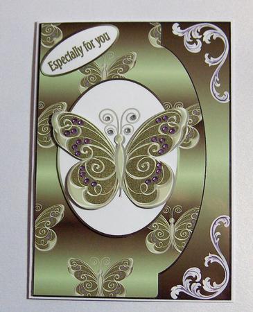 Butterfly Beauty Green by Jayne Jones