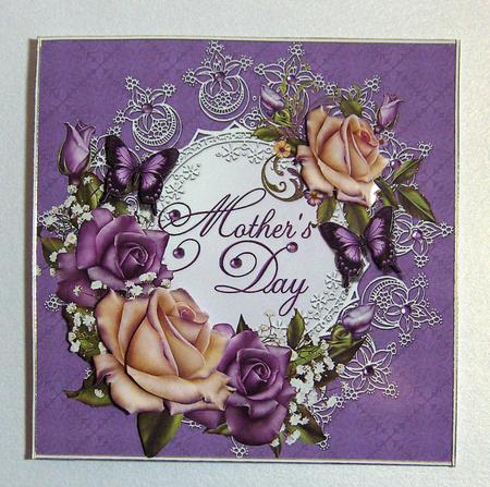 8x8 Vintage Roses for Mothers Day by Jayne Jones