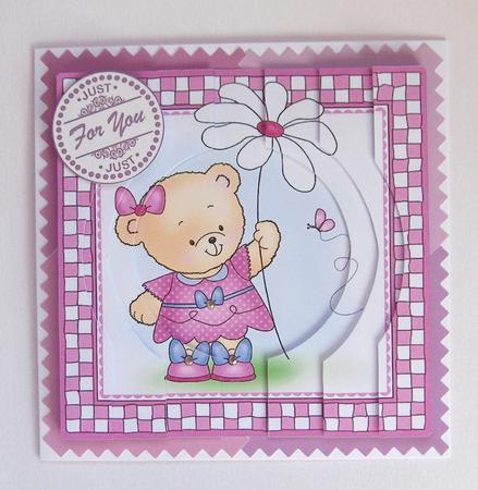 Rosie's Flower Quick Card with Circular Side Stacker by Jayne Jones