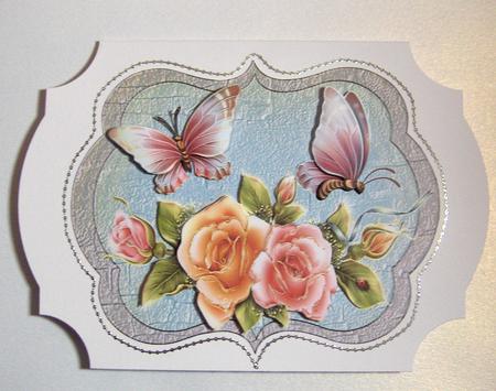 Scallop Roses and Butterflies by Jayne Jones