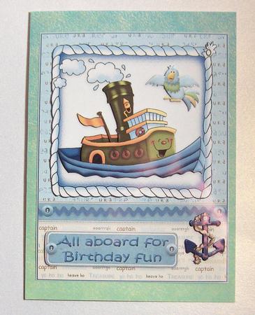 All Aboard for Birthday Fun Quick Card by Jayne Jones