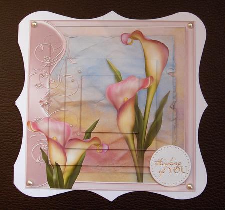 Gorgeous Calla Lilies Square Pyramid by Jayne Jones