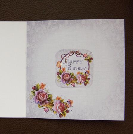 8x8 Beautiful Roses for Birthday/mothers Day Insert Plate by Jayne Jones