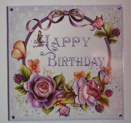 8x8 Beautiful Roses for Birthday by Jayne Jones