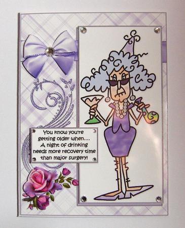 Stella Used to Party All Night Quick Card by Jayne Jones