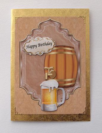 Pint of Beer & Beer Barrel by Jayne Jones