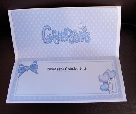 New Baby Grandparents Matching Large Dl Insert by Jayne Jones