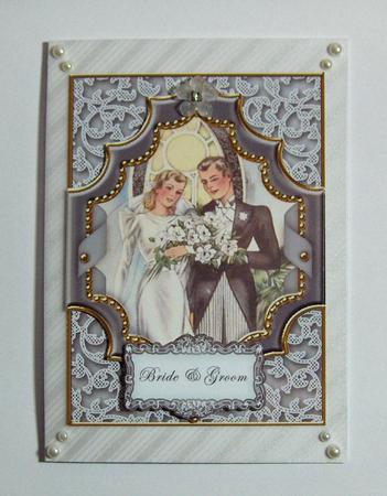 Silver Couple Bride & Groom 7x5 Step by Step by Jayne Jones