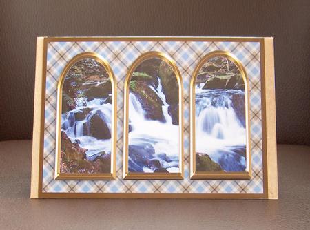 Three Arches Card - Beautiful Waterfall by Jayne Jones
