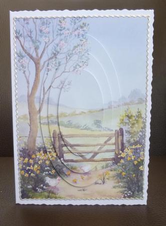 2 Watercolour Backgrounds English Countryside by Jayne Jones
