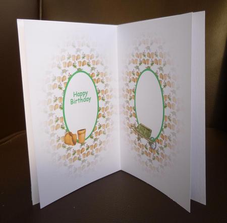 Gardening Insert -happy Birthday by Jayne Jones
