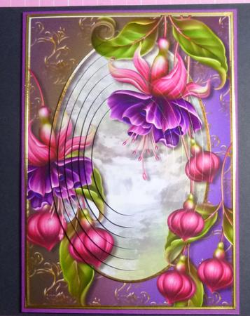 Fabulous Fuschias Oval Pyramid Mini Kit by Jayne Jones