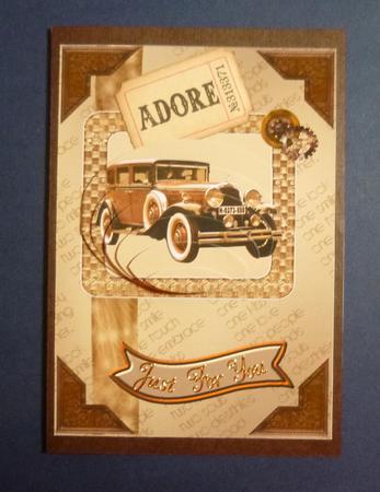 Vintage Car Card Front by Jayne Jones