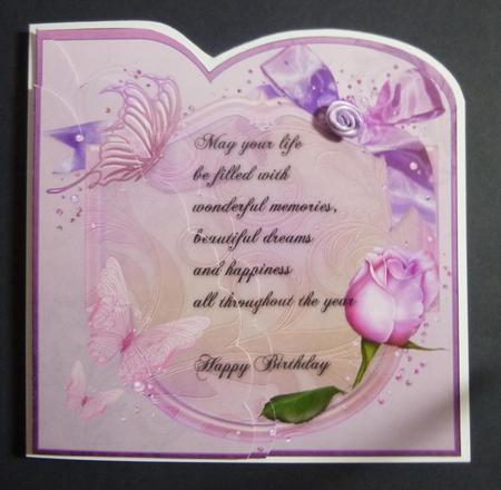 Pink Butterflies Bookmark Card by Jayne Jones